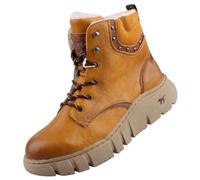 MUSTANG Women's 1499601/6 Lace-up Booty, Yellow, 3.5 UK