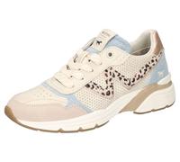 MUSTANG Women's 1512-302 Lace-Up Shoes, Beige Light Blue, 39 EU