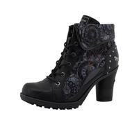 MUSTANG Womens Abstract Floral Boots 15M0162011, Black Multi, 4 UK