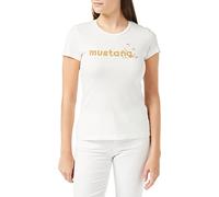 MUSTANG Women's Alexia C Foilprint T-Shirt, Whisper Withe 2013, S