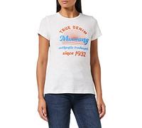 MUSTANG Women's Alexia C Print T-Shirt, Whisper White 2013, M
