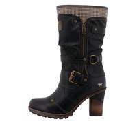 Mustang Women's Boots with Decorative Zip 15M0162001, black, 4 UK