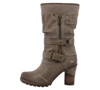 Mustang Women's Boots with Decorative Zip 15M0162001, Mud, 40 EU
