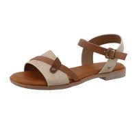 MUSTANG Women's Classic Sandals, Women's Sandals, Cream 02022, 6 UK