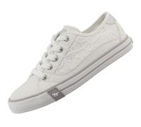 MUSTANG Women's Low-Top Trainers, Women's Low Shoes, White 00002, 4 UK