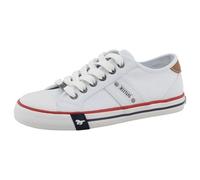MUSTANG Women's Low-Top Trainers, Women's Low Shoes, White 00002, 7 UK