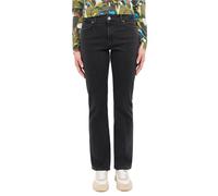 MUSTANG Women's Style Crosby Relaxed Straight Jeans, Black, 32W x 32L