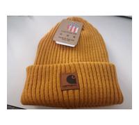 (Mustang Yellow) Carhartt Hat Beanie Unisex Acrylic Winter Pull On Closure Knit Cap Soft Knit