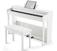 MUSTAR 88 Key Piano Keyboard Hammer Action Fully Weighted with Piano Bench