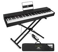 MUSTAR Digital Piano 88 Weighted Keys Hammer Action, Full Size 88 Key Piano Keyboard Weighted, Electric Keyboard Piano with Bluetooth Connection, Portable Case, Sustain Pedal, Black