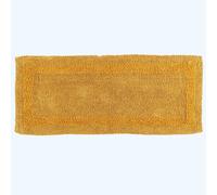 (Mustard, Bath Mat Runner) Luxury Reversible Cotton Bath Mat