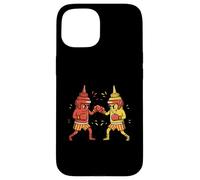 Mustard Boxing Fight With Ketchup Case for iPhone 15