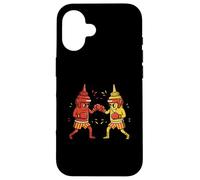 Mustard Boxing Fight With Ketchup Case for iPhone 16