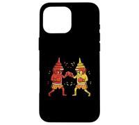 Mustard Boxing Fight With Ketchup Case for iPhone 16 Pro Max