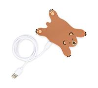 Mustard Bruce Bear Wireless Charging Pad 5W Phone Charger Compatible With Apple iPhone 12/12 Pro/11/11 Pro Max/XS Max/XR/XS/X/8/8+/Se, Samsung Galaxy S21/S21 Ultra/S20/S10/S9/S8, Huawei Mobile Phones