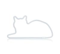 Cat Neon Sign Light by Mustard | Battery & USB Powered Cat LED Neon Light | Neon Wall Light Sign for Living Room Bedroom Decor | Bedside & Table Lamp Lighting | Cat Gifts for Cat Lovers (Sitting)