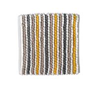 (Mustard) Chunky Bobble Shower Mat - Luxury Square Bath Mat 50 x 50cm