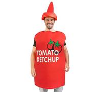 Mustard Costume Adult,Food Cheese Dip Outfit - Creative Cosplay Lightweight Ketchup Sauce Bottle Shape Clothing for Festival Group Souvenirs Stage Performances
