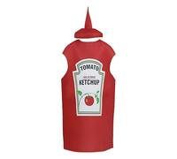 Mustard Costume Ketchup Cosplay Outfit for Adults, Funny Fancy Dress Carnival Halloween Costume Accessories