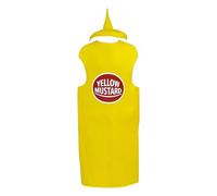 Mustard Costume - Polyester, 40.16x27.56in Ketchup Costume Funny And Comfortable | Unisex And Lightweight Food-Themed Outfit, Couple Party Costumes For Halloween, Stage Acts, Cosplay, Holiday Events