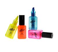 Mustard High Styler Highlighters | Highlighter Pens Set | Fluorescent Colour Chisel Tip Marker Pen | 4 Assorted Colours Pens | Stationery Supplies | Gift Idea School, Office, Desk & Homework
