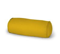 (Mustard, Medium 15x45 cm) Round Shaped Bolster Pillow Case -100% Cotton cover Long Orthopaedic back Neck & Head Support Pillowcase Cylinder Bed Sleeping Pillow Case Covers