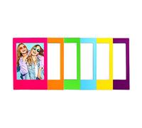 Mustard Rainbow Magnetic Picture Frames, Magnetic Photo Frames, Cute Mini Frames, Magnetic Photo Fridge Magnets Rainbow Colours Set of 6