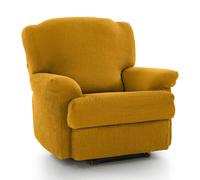 Recliner Seat 'Iris' Armchair Cover Elasticated Slipcover Protector Homescapes Mustard One Size
