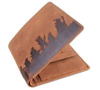 Mustard Ring Bifold Leather Wallet