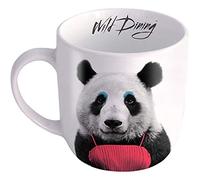 Mustard - Wild Dining Coffee Mug I Funny Cup I 100% Ceramic I Funny Cup with Goofy Pet Print I Gift Idea for Students | Dishwasher Microwave and Food Safe (Panda)