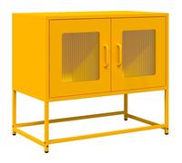 (mustard yellow, 68 cm) vidaXL TV Cabinet White 68x39x60.5 cm Cold-rolled Steel tv stand tv sideboard