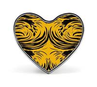 Mustard Yellow And Black Button Pin Design Your Own Personalized Pin Cute Button Badge Exquisite Heart Badge Fashion Brooch Metal Decorative Lapel Pins for Hat Clothes Backpack