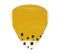 Mustard Yellow And Black High-Quality, Wear-Resistant And Tough Guitar Picks Give You A Different Musical Experience