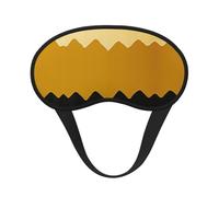 Mustard Yellow and Black Sleep Mask for Side Sleeper, Blackout Eye Mask for Women Men, Zero Pressure Sleeping Masks Soft Breathable Eye Cover Comfortable Blindfold Eyeshade for Night Sleep