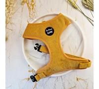 Mustard Yellow Cord Dog Harness L