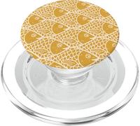 Mustard Yellow School of Fish Pattern PopSockets PopGrip for MagSafe