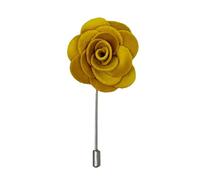 Mustard Yellow Velvet Handmade Flower/Rose Lapel Pin, Blazer, Jacket, Buttonhole, Corsage, Boutonniere,