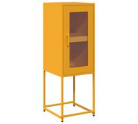 (mustard yellow) vidaXL Sideboard Mustard Yellow 36x39x107 cm Cold-rolled Steel storage cabinet