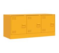 (mustard yellow) vidaXL TV Cabinet TV Stand TV Unit Entertainment Centre Media Unit Black Steel