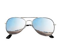 Mustavo Adult Retro Silver Mirror Sunglasses Mens Womens Unised Full Reflective Mirrored Lense 70s 80s Classic Style UV400 Protection