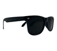 Mustavo Gloss Black Retro Sunglasses For Men For Women Unisex | Full UV400 Protection | Classic Vintage Designer Style For Him For Her