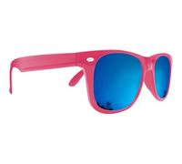 Mustavo Kids Childrens Blue Mirror Sunglasses Gloss Finish 100% UV400 Protection Fashion Glasses Fun Vibrant Colours For Ages 3-9 Years Old Boys Girls… (Neon Pink)