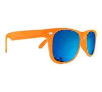 Mustavo Kids Childrens Blue Mirror Sunglasses Gloss Finish 100% UV400 Protection Fashion Glasses Fun Vibrant Colours For Ages 3-9 Years Old Boys Girls… (Orange)