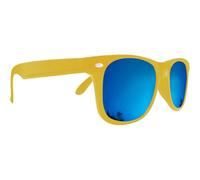 Mustavo Kids Childrens Blue Mirror Sunglasses Gloss Finish 100% UV400 Protection Fashion Glasses Fun Vibrant Colours For Ages 3-9 Years Old Boys Girls… (Yellow)