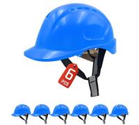 MUSTBAU Hard Hats Construction Safety Helmet Wheel Ratchet Adjust Hard Hat 52-66 cm for Scaffolding, Construction and Tradesmen EN 397