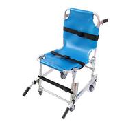 Mustbe Strong Aluminum Lightweight EMS Stair Chair Emergency Evacuation Medical Lift Stair Chair with Quick Release Buckles, Blue