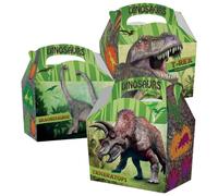 MustBeBonkers 20 Childrens Kids Dinosaur Carry Food Meal Picnic Birthday Party Bag Boxes