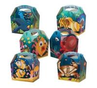MustBeBonkers 25 Childrens Kids Under the Sea Carry Food Meal Picnic Birthday Party Bag Boxes