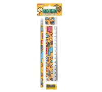 MustBeBonkers 4 Pc Stationery Sets Football Unicorn Pirate Animals & More Great Party Bag Filler (Gaming)
