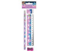 MustBeBonkers 4 Pc Stationery Sets Football Unicorn Pirate Animals & More Great Party Bag Filler (Unicorn)
